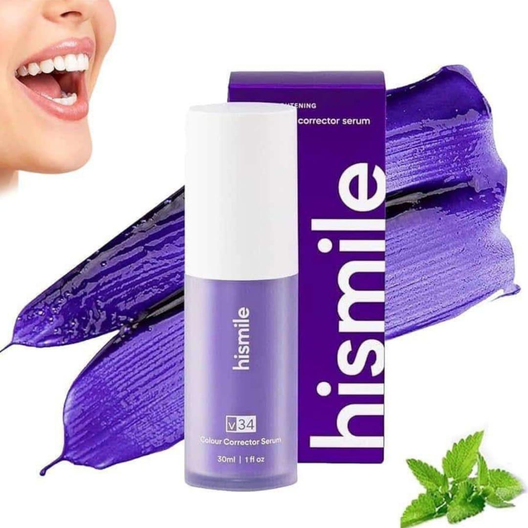 Teeth Brightening Hismiles V34 Colour Corrector Serum - 30ml | Best Quality Serum For Teeth Brightening