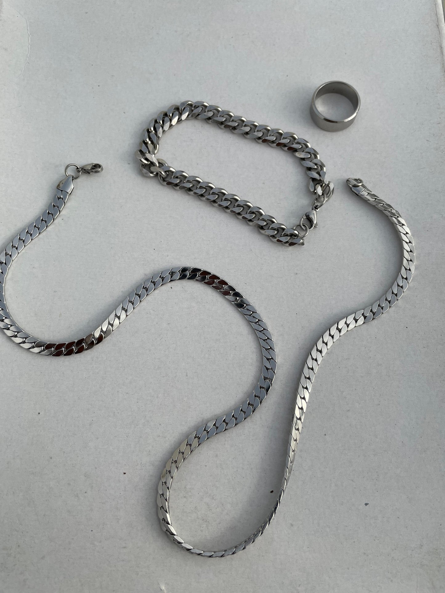 Combo Deal 3 In 1 Big Bracelet 1 Ring & 1 Chain